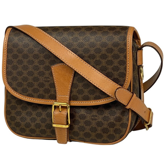 Celine Macadam brown canvas Bag Shoulder - Picture 1 of 6